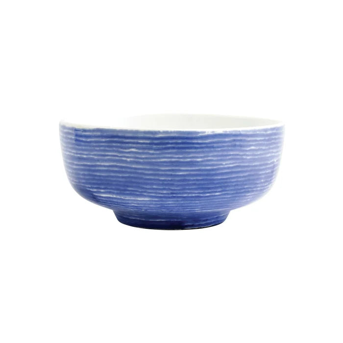 Santorini Stripe Footed Bowl
