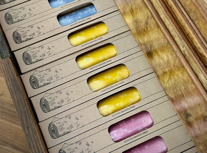 S&B Bergamot & Orange Scented Drawer Liners in Yellow, 6 Sheets, 50x35cm
