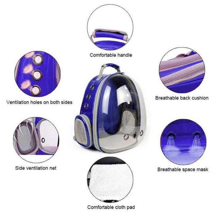 See Through Pet Travel Backpack