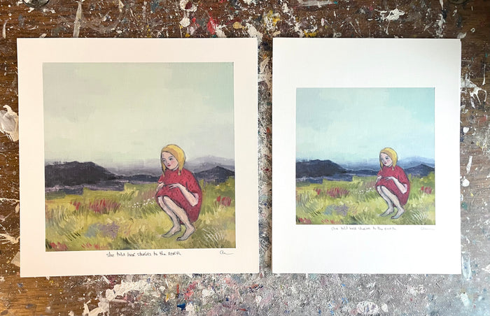 She told her stories to the earth - print