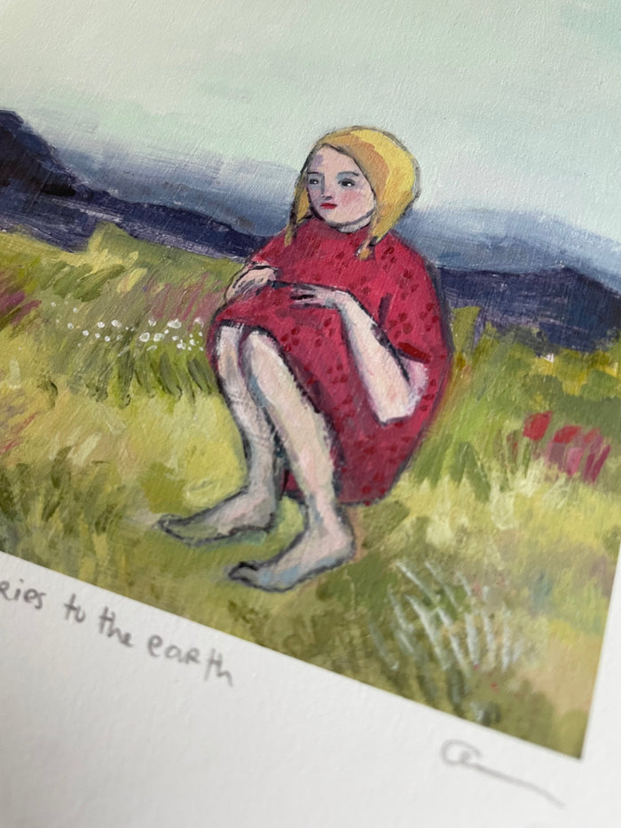She told her stories to the earth - print