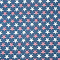 SINGER® Fabric, 100% Cotton, Stripes In Stars On Dots, Cut by the Yard