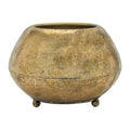 Small Gold Metal Planter