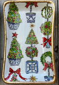 Small Tray - Christmas Topiaries