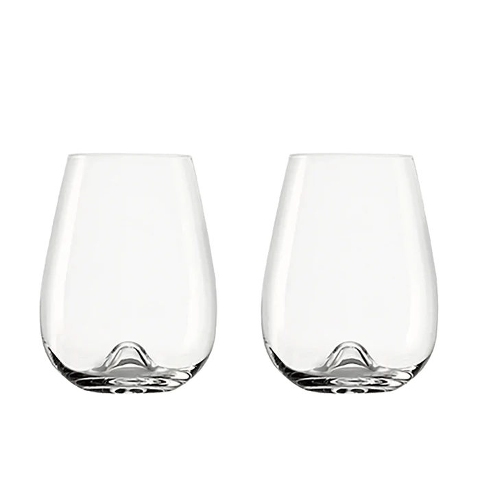 Stolzle Vulcano Stemless Wine Glasses (Set of 2): 16 oz.