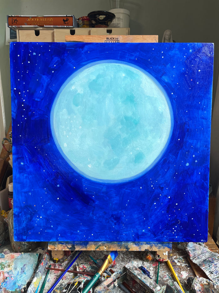 Super blue moon