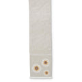 Tan Linen Table Runner w/Embroidered Sunflowers