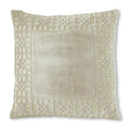 Tan Moroccan Cutout Cotton Velvet Pillow