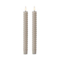 Taupe Spiral LED Candle with Timer