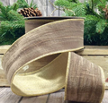 Taupe Velvet Ribbon 4"