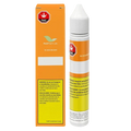 Front view of the THC Dissolving Drops packaging with warning text in French and English, highlighting a white label on a dark background.