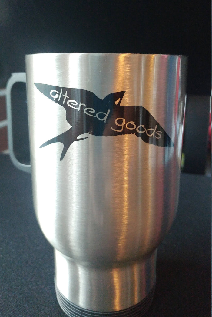 Tutti fuckin fruity travel coffee mug - Altered Goods