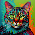 Vibrant Cat