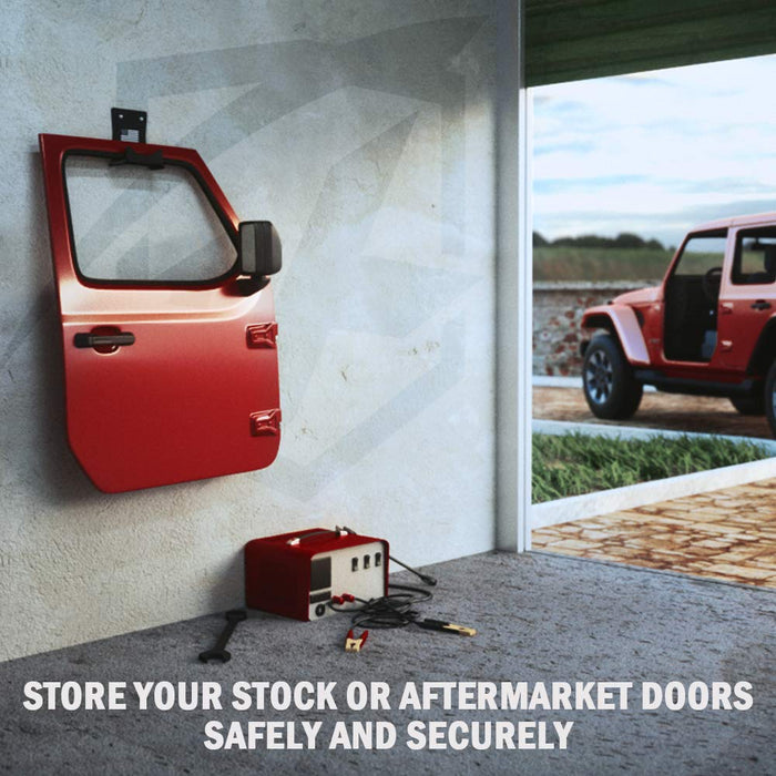 Wall Mount Storage Door Hangers for Jeep