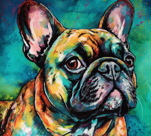 Watercolor Bulldog