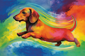 Watercolor Dachshund