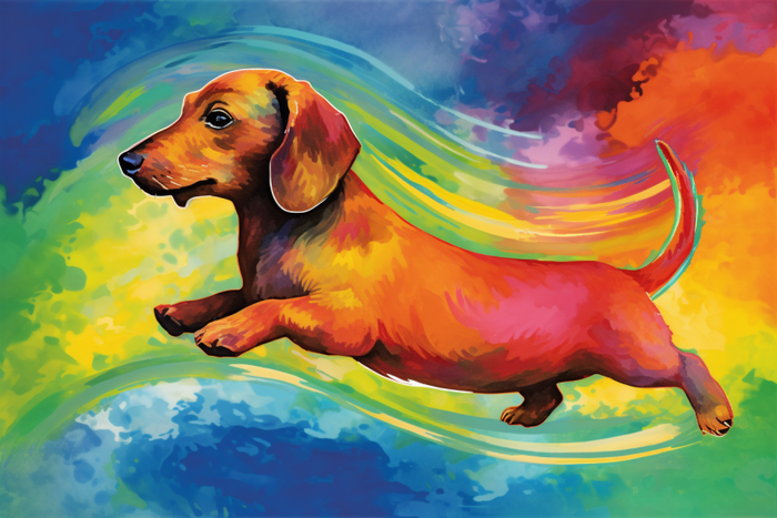 Watercolor Dachshund