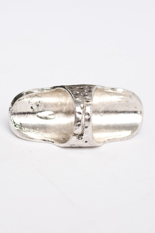 Waterfall Droplet Turquoise Stone Silver Ring