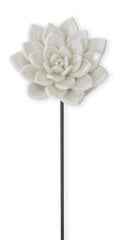 White Resin Flower Picks
