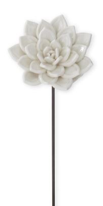 White Resin Flower Picks