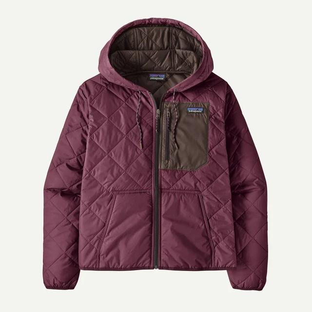 Patagonia Diamond Quilted Bomber Hoody Berry Fig