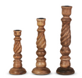 Wooden Candle Sticks - Large