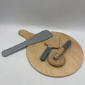 Wooden Pizza Board Set