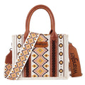 Wrangler Southwestern  Print Small Canvas Tote/Crossbody