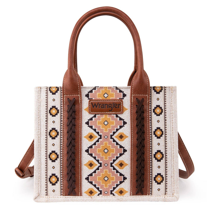Wrangler Southwestern  Print Small Canvas Tote/Crossbody