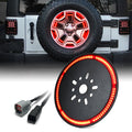 Xprite 14" Dual Ring Spare Tire Brake Light for Jeep Wrangler JK & JL | Typhoon Series