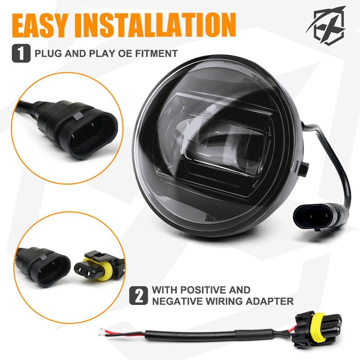 Xprite LED Fog Lights for 2005-2011 Toyota Tacoma DRL Replacement Fog Light Kit