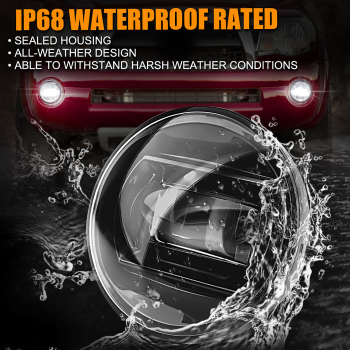 Xprite LED Fog Lights for 2005-2011 Toyota Tacoma DRL Replacement Fog Light Kit