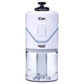 A centered, front view of the white Yocan iCan Kit, showing a sleek, cylindrical design with a glossy finish.